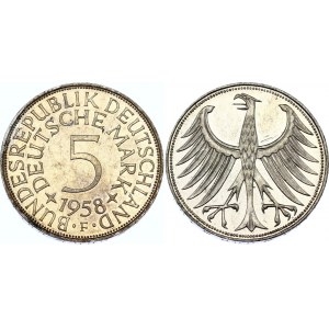 Germany - FRG 5 Deutsche Mark 1958 F