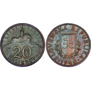Slovakia 20 Halierov 1940