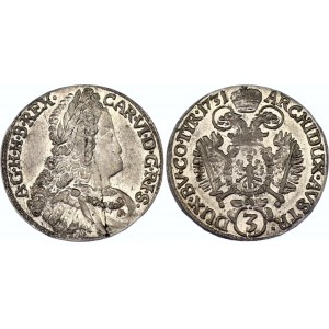 Austria 3 Kreuzer 1731