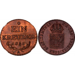 Austria 1 Kreuzer 1816 A NGC UNC