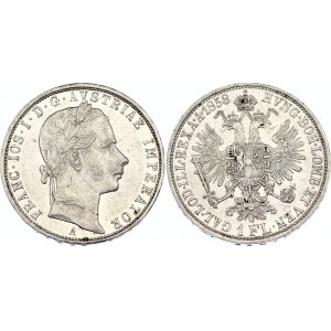 Austria 1 Florin 1858 A