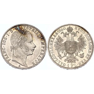 Austria 1 Florin 1860 A
