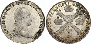 Austrian Netherlands 1/4 Kronentaler 1788 H Rare