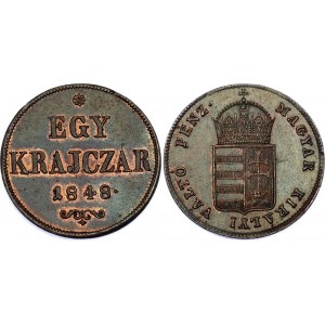 Hungary 1 Krajczar 1848