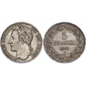 Belgium 5 Francs 1849