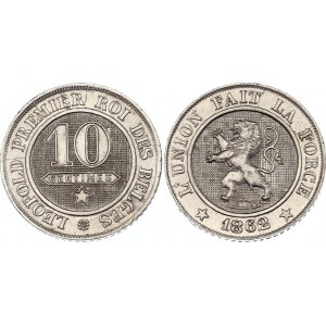 Belgium 10 Centimes 1862