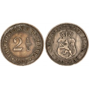 Bulgaria 2-1/2 Stotinki 1888