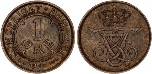 Denmark 1 Ore 1912 VBP GJ