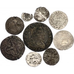 Europe Lot of 5 Silver Coins 16th - 19th Centuries
