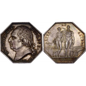 France Medal / Jeton Bridges & Roads Company of Bordeaux 1819