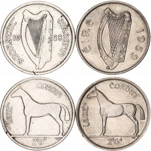 Ireland 2 x 1/2 Crown 1928 - 1959