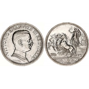 Italy 2 Lire 1916 R