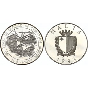 Malta 5 Liri / 10 Ecu 1993