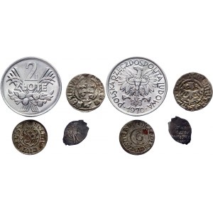 Poland Lot of 4 Coins 1600 - 1970