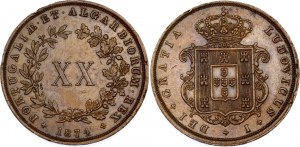 Portugal 20 Réis 1874