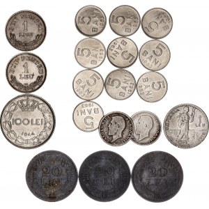 Romania Lot of 19 Coins 1910 - 1963