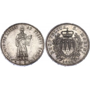 San Marino 5 Lire 1898 R