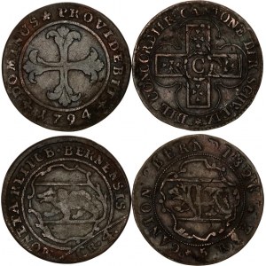 Switzerland Bern 4 Kreuzer & 5 Rappen 1794 - 1826