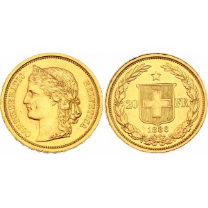 Switzerland 20 Francs 1886