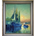 Gunnar Wallentin (1905-1997), Fishing Harbor