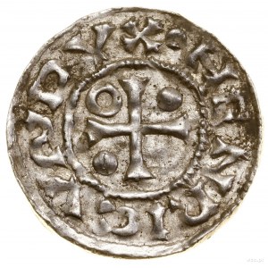 Denar, ohne Datum (985-995), Regensburg, Ag-Münzer; Av: K....
