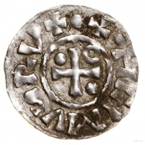 Denarius, no date (985-995), Regensburg, minter Aljan; Av....