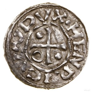 Denarius, no date (985-995), Regensburg, Vald minter; Av:...