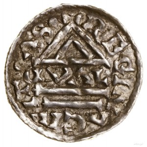 Denarius, no date (985-995), Regensburg, Vald minter; Av:...