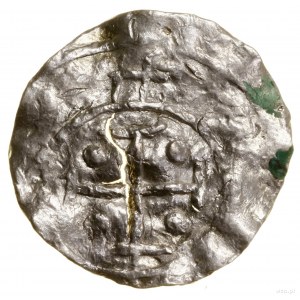 Denar, ohne Datum (ca. 1013-1025); Av: Hügel mit Kreuz,...