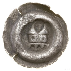 Brakteat, ohne Datum (ca. 1305-1320); Zwei Türme mit Kegel...