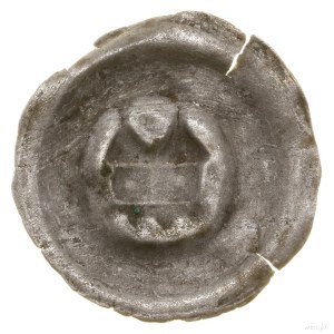 Brakteat, bez daty (ok. 1305-1320); Dwie wieże o stożko...