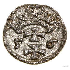 Denar, 1556, Danzig; Bialk.-Szw. 410, CNG 81.VIII, Kop....