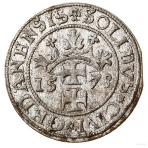 Szeląg, 1578, Danzig; CNG 127b, Kop. 7425 (R1), Kurp. (...