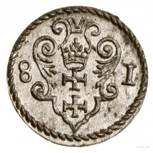 Denar, 1581, Danzig; CNG 126.III, Kop. 7419 (R3), Kurp....