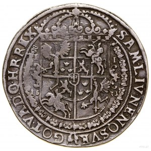 Thaler, 1631, Bydgoszcz; Av: Narrow half-figure of king without s...