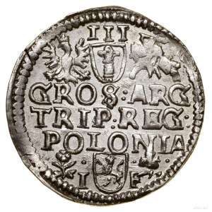 Trojak, 1596, Wschowa; variety with SIG III inscription, in leg...