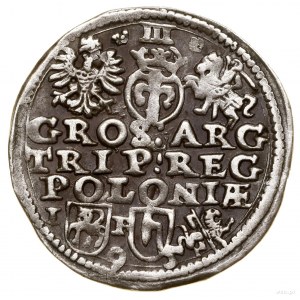Trojak, 1595, Lublin; z tytulaturą króla SIG 3, skrócon...