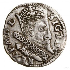 Trojak, 1600, Lublin; on obverse bust with orifice, in l...