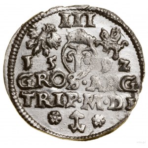 Trojak, 1592, Wilno; SIGIS III na awersie; Iger V.92.1....