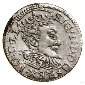 Trojak, 1595, Ryga; w legendzie awersu LI; Iger R.95.1....