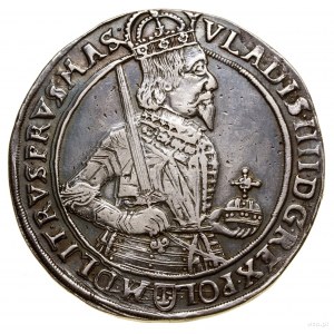 Thaler, 1634, Bydgoszcz; Av: Half-figure of the king holding a...