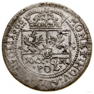 Tymf (gold), 1666, Bydgoszcz; A - T on the sides of the shields....