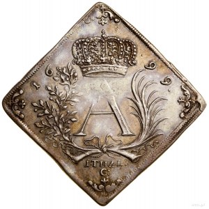 Thaler clip, 1699, Dresden; Av: Monogram under crown beholden to...