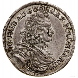 2/3 talara (gulden), 1701, Drezno; IL - H (inicjały min...