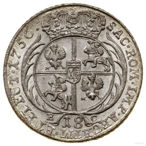 Ort, 1756, Leipzig; dot after date, dot after AVGVSTVS in...