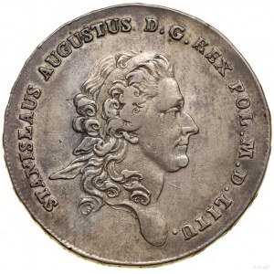 Thaler, 1776 EB, Warsaw; variety without an acorn under the numeral....