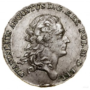 Half-talar, 1777 EB, Warsaw; Av: King's head to right, S....