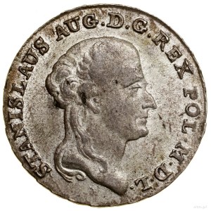 Two-zloty (8 pennies), 1793 MV, Warsaw; Kop. 2423 (R...