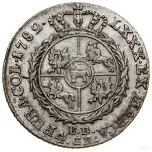 Zloty (4 pennies), 1782 EB, Warsaw; Kop. 2371 (R2),...