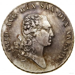 Thaler, 1811 IB, Warsaw; Av: Duke's head to right, wo...